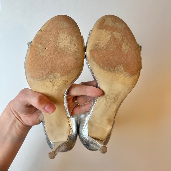 MICHAEL Michael Kors leather heeled sandals 6.5 - Picture 7 of 8
